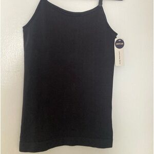 Empetua XL Black Scoop Neck Cami with adjustable straps